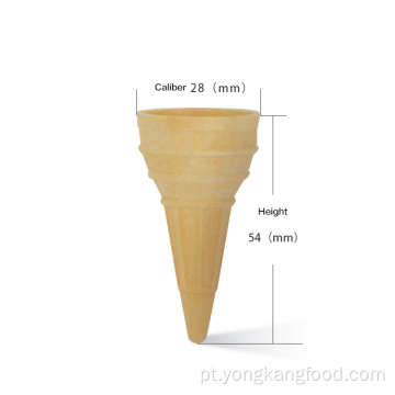 Cone crocante de arroz glutinoso cremoso